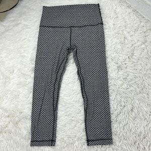 Lululemon Align Crop *21" Monochromic Ice Grey Black